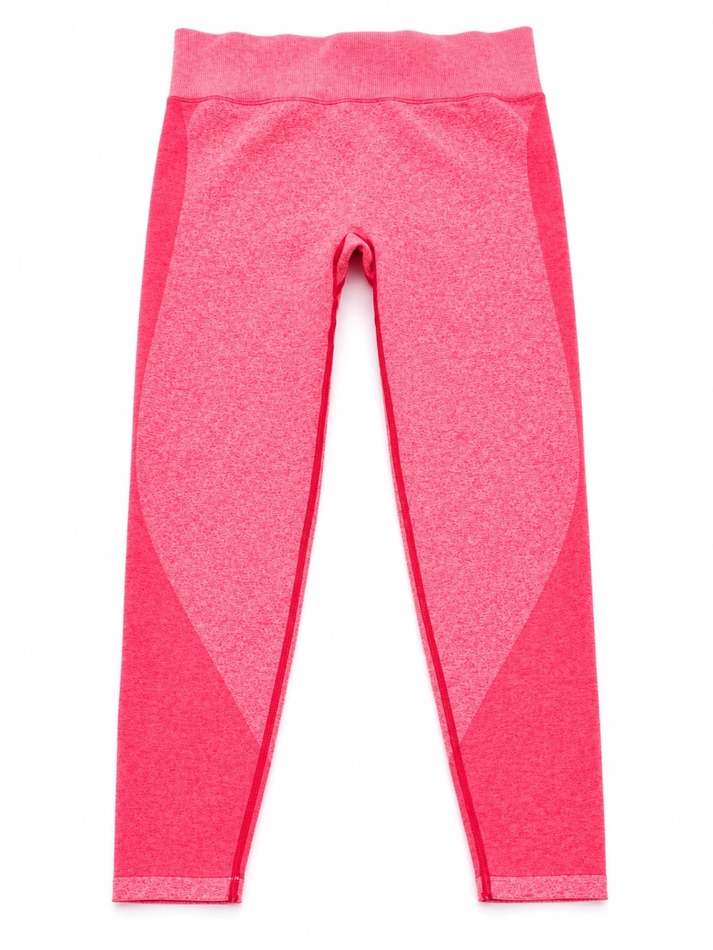 PINK Victoria's Secret Two-Tone Hot Pink Seamless Leggings